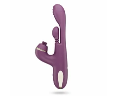 Pink Rožinė Vibe Collection Trio Tap Multi-Function Silicone Stimulation Device Rožinė