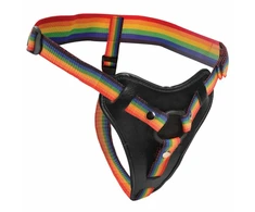 Pipedream Take the Rainbow Adjustable Universal Harness, Juodas