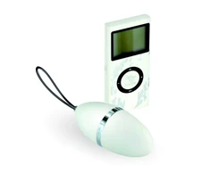 Plaisirs Secrets Vibrating Egg Baltas - Wireless Remote, 10 Modes, Compact