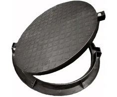 Plastikinis kanalizacijos dangtis 740 mm juodas