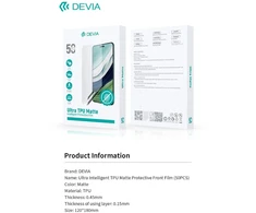 Plėvelių rinkinys karpymo mechanizmui Devia Ultra Intelligent TPU Matte 50vnt.