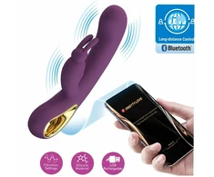 Pretty Love Flirtation Pretty Love Liam Intimate Dual Motor Silicone Massager Violetinė App Control