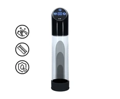 Pumped By Shots Pumped Automatic Intimate Pump Juodas - Silicone Sleeve, Atsparus vandeniui