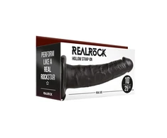 Realrock By Shots RealRock Hollow Strap-On Model 10, Adjustable, 24.5 cm, rusvai gelsvas
