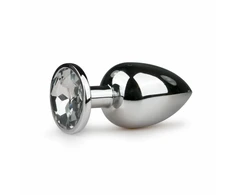 Rimba Aliuminio Intimate Plug with Large Crystal - Medium Size