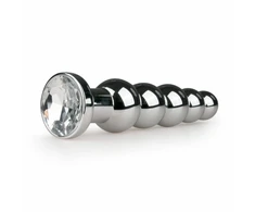 Rimba Aliuminio Plug Clear Crystal - Elegant Metal Intimate Priedas