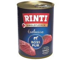 RINTI Singlefleisch Exclusive Horse – drėgnas ėdalas šunims – 400g