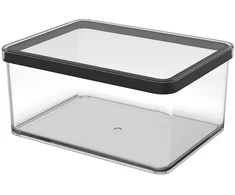 rotho Gyvūnų Maisto Indas - LOFT 2,25L Patvarus Technopolimeras Skaidrus/Juodas