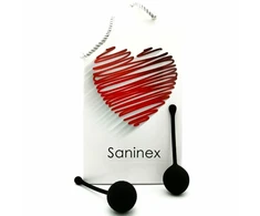 Saninex Sextoys Saninex Clever Juodas Ball - Silicone Pelvic Floor Trainer, 120 mm