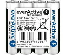 Šarminės baterijos AAA / LR03 everActive Pro - 4 vnt.