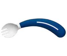 Sundo Indų Rinkinys - Safe 2-in-1 Šakutė ir Šaukštas Ergonomiškas Mėlynas