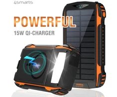 Saulės energijos bankas TitanPack UltiMag 20000mAh juodas