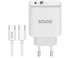 Savio LA-13 mobile device charger Universal Baltas AC Fast charging Indoor