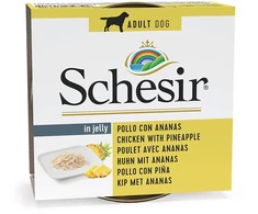 Agras Pet Foods Drėgnas Šunų Maistas - Schesir Vištiena su Ananasais 150g