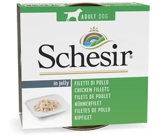 Agras Pet Foods Drėgnas Šunų Maistas - Schesir Vištiena Želė 150 g