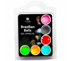 Secretplay Cosmetic Secret Play Set of 6 Brazilian Aroma Massage Balls Assorted Effects