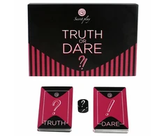 Secretplay 100 Games Secretplay Truth or Dare Game Set ES/EN - 80 Challenge Cards &amp; Dice