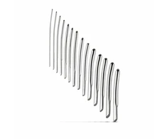 Sinner Gear 14-Piece Stainless Steel Intimate Dilator Set, 0.4-1.7 cm