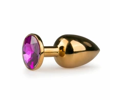 Sinner Gear Aliuminio Plug with Crystal Accent - Medium, Sidabrinis
