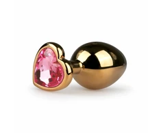 Sinner Gear Aliuminio Plug with Heart Crystal Medium Sidabrinis