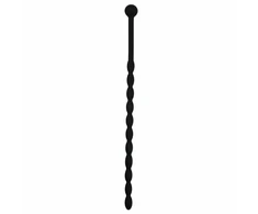 Sinner Gear Silicone Intimate Dilator - Juodas, Flexible Ribbed Design