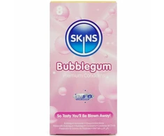Skins Bubblegum Premium Latex Condoms 8pcs - Fruity Aroma, Extra Lubricated
