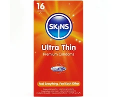 Skins Ultra Thin Premium Latex Condoms 16-Pack Vanilla Scented 180mm