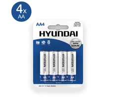 Super Alkaline AA Batteries 4-Pack - Long-Lasting Power Cells