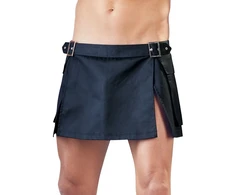 Svenjoyment Gladiator Men's Skirt S/M Juodas with Buckles &amp; Pockets