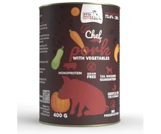 Usorteret SYTA MICHA Chef Pork with vegetables – drėgnas ėdalas šunims – 400g