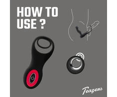Teazers Prostate Vibrating Intimate System with Dual Rings &amp; Remote Control
