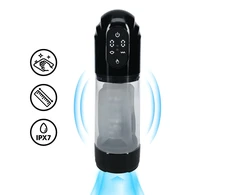 Pumped By Shots TechnoThrust Automatic Intimate Pump Juodas - Atsparus vandeniui, Adjustable System