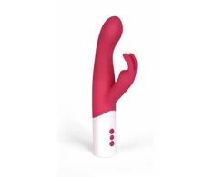 Ticklervibes Tickler Ruby Rabbit Intimate Device Magenta Silicone 225mm Dual Motor