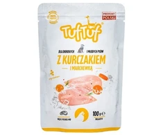 TufTuf Šunų Maistas - TUF TUF Vištienos ir Morkų Drėgnas Maistas 100g Be Glitimo