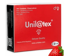 Unilatex Raudona Strawberry Scented Intimate Barrier 54mm 144pcs