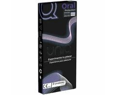 Uniq AT-10 Non-Latex Protective Oral Mask - Clear, Smooth, 3 pcs