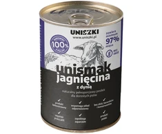 UNISZKI UNIsmak ėriena with pumpkin – drėgnas ėdalas šunims – 400g