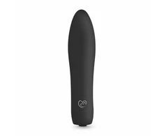 Velvet Vibe Juodas - Compact Intimate Stimulation Device, 10 Modes