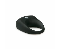 Vivid Silicone Intimate Ring with Removable Bullet Vibrator Juodas