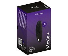 We-Vibe Moxie+ Satin Juodas - Discreet Wearable Intimate Device, USB