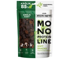 Wiejska Zagroda COUNTRY FARM Monoproteinų linija Minkšti užkandžiai Triušiui - šunims - 115g
