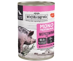 Šunų Maistas - WIEJSKA ZAGRODA Mono-protein Pork Wet 400g