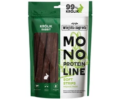 Wiejska Zagroda COUNTRY FARM Monoproteinų linija Minkštos juostelės triušiui - šunų skanėstai - 100g