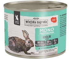 Kačių Maistas - Wiejska Zagroda Triušio Monoproteinas Katinams 200g