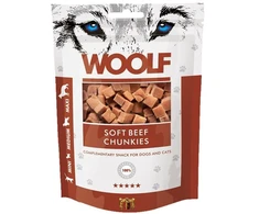 WOOLF Soft jautienos gabaliukai - šunų ir kačių skanėstai - 100g