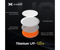 X-raypad Titanium U9 Ultra Skates Universal Dots Oranžinis 40 vnt. (⌀8 x 0.95 mm) (Oranžiniai) Pakaitiniai Pelė Feet