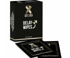 XPOWER Delay Wipes 6-Pack - Intimate Care with Herbal Formula
