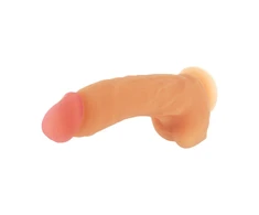 XR Brands Girthy George 9" Intimate Model with Suction Cup, Light rusvai gelsvas