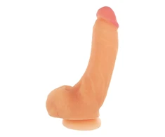 XR Brands Girthy George 9" Intimate Model with Suction Cup, Light rusvai gelsvas