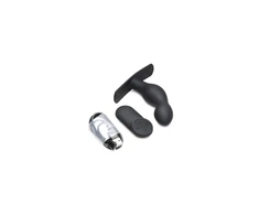 XR Brands P-Spot Plugger Silicone Prostate Plug with Harness &amp; Remote